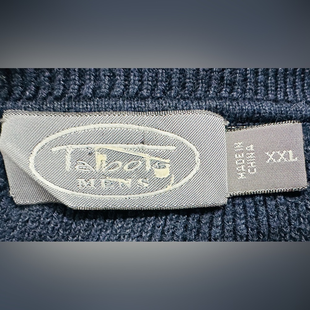 ❤️ SALE! 💙 Talbots Men's V-Neck Sweater - Charcoal - Picture 3 of 4